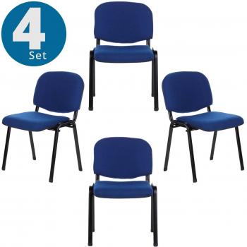 XT 600 4er Pack – Blau, gepolsterter Besucher‑Stuhl