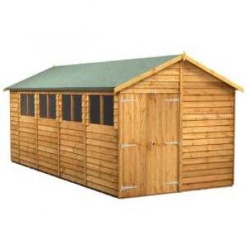 Double Door Apex Overlap Shed 18 ft. x 8 ft