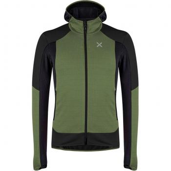 Full Zip Montura Verde Oscuro Negro XL