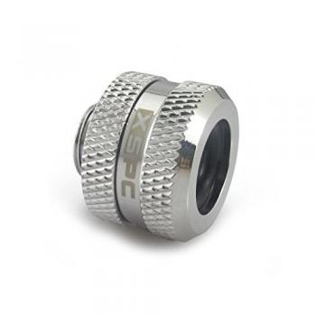 XSPC G1/4” Triple-Dichtungs-Beschlag in Chrom für 14 × 10 mm PETG-Schläuche