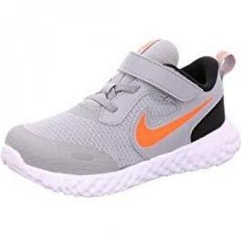 Nike Revolution 5 – Calzature da Allenamento 27 EU Smoke Grey Orange