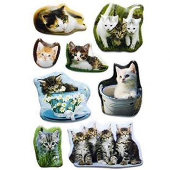 Herma Puffy Cat Stickers