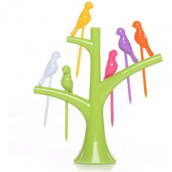 Tenedores de Palillo en Forma de Árbol para Snacks