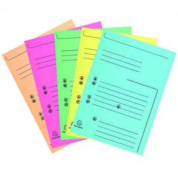 Chemises Dossier à Deux Rabats Vives – Lot de 25