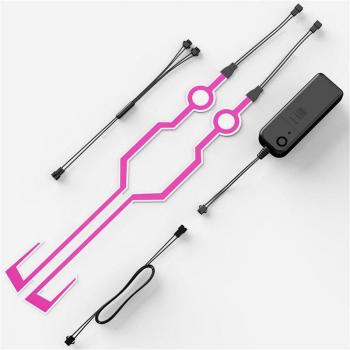 Pegatina luminosa LED para motocicleta: 2 unidades, colores cambiantes