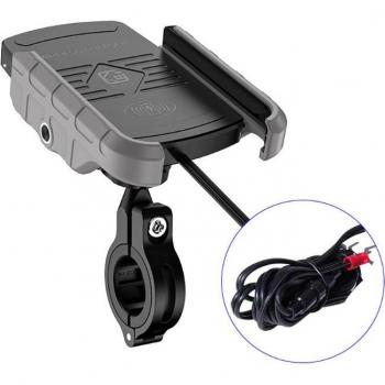 Montage Moto Phone Qi 12V