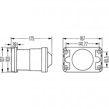 HELLA 1BL 005 380‑021 Right Headlight Halogen Insert