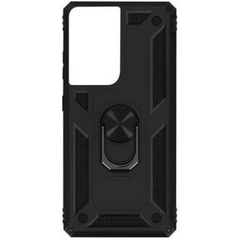 S21 Ultra ToughCover – Bi‑matière avec bague, videostand intégré, noir