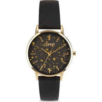 ESPRIT “Everyday” Damen-Uhr in Edelstahl – Terazzo-Stil (89040183)