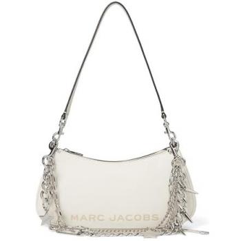 MARC JACOBS Leder-Schultertasche THE SHOULDER BAG Creme