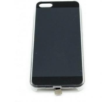 Carcasa iPhone 5/5S con soporte de carga inalámbrica Yupin negra