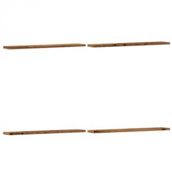 Floating Shelf Boards 4 pcs Old Wood 60x10x1.5 cm Engineered Wood