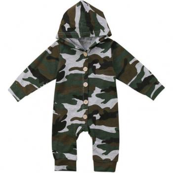Ropa Básica Emmababy: Mameluco con Capucha y Botones