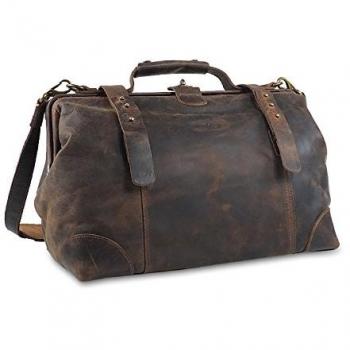 Greenland Nature Classic Bügeltasche Doktorkoffer Leder 41 cm