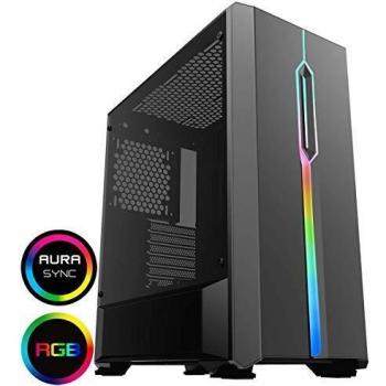 Black Solar RGB Mid‑Tower