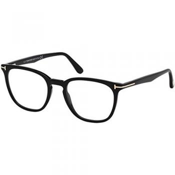 Tom Ford FT5506, Gafas de Montura Unisex, (Negro Lucido), 50.0