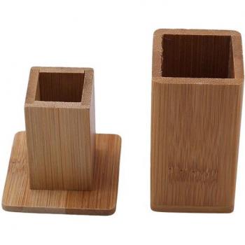Caja de Almacenamiento de Palillos de Dientes de Bambú para Restaurante