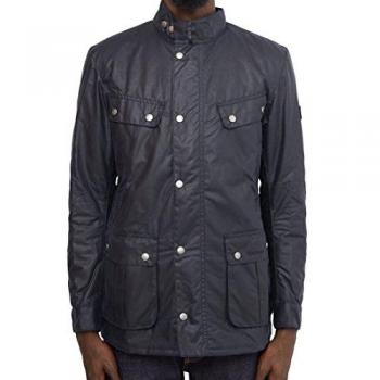 Barbour Giubbotto Uomo Duke WAXED Blu