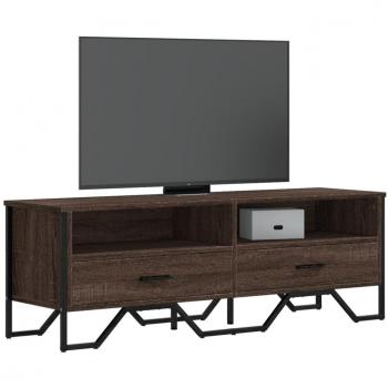 VidaXL Entertainment Center Brown Oak 122x34x41 cm Engineered Wood