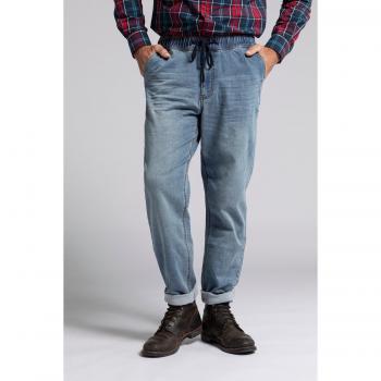 Jeans Uomo Taglia 5XL Dritti Blu Cotone/Poliestere JP1880