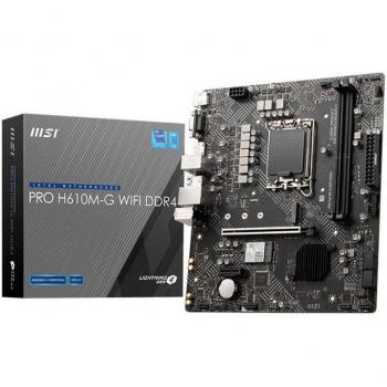 Placa Base MSI PRO H610M-G WIFI DDR4 Intel H610 LGA 1700