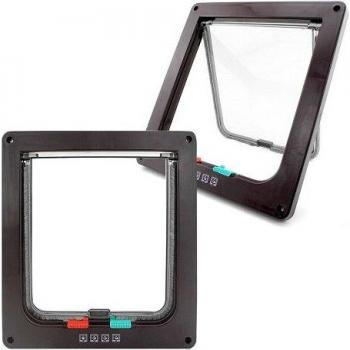 Small Pet Flap Door with 4-Way Lock