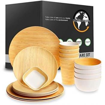 Earth’s Dreams Bamboo Fiber Dinnerware Set
