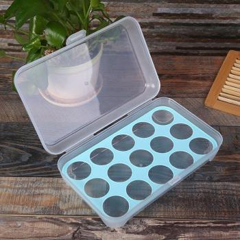 Fresh Keeping 15‑Grid Transparent Egg Refrigerator Storage Tray