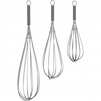 Orsina Versatile Premium Stainless Steel Whisk Set – 3 Pieces