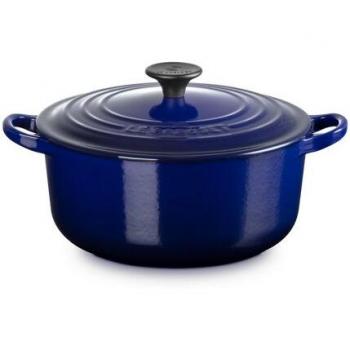 Le Creuset 20 cm Indigo Round Cast Iron Casserole