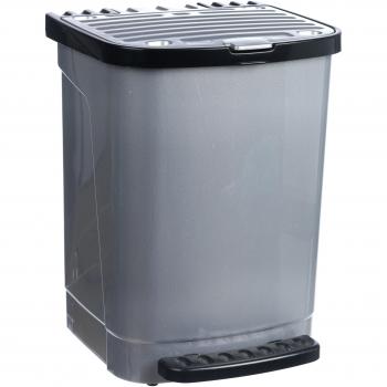 Cubo de basura con pedal Toyma 0650/09, 27 l, gris