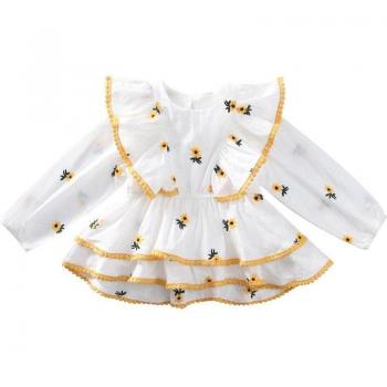 Toddler Summer Ruffle Outwear Shirt for Girls