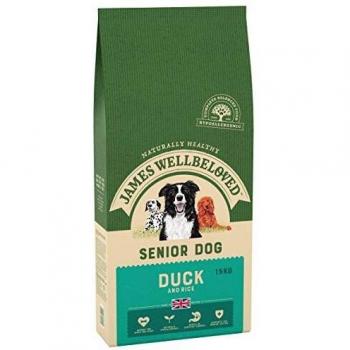 James Wellbeloved Complete Dry Senior Dog Food Duck and Rice 15 kg