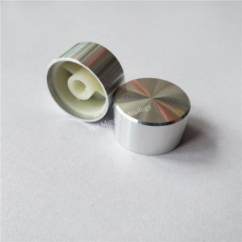 Perilla de volumen de aluminio, lisa, 24x13x6mm, para eje D