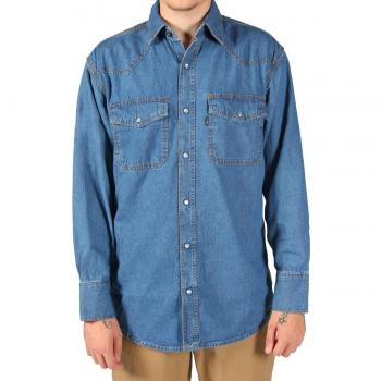 Long Sleeve Blue Denim Workwear Shirt – Men's KLS541.45-S