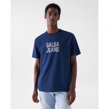 Salsa Jeans Medium Blue T-Shirt (Male)