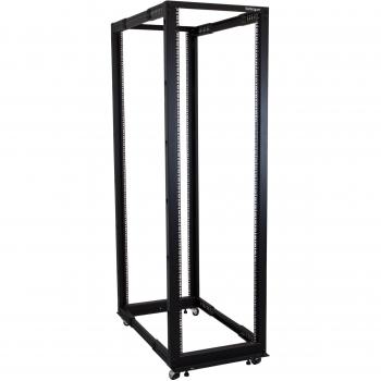 ModuRack 42U Open-Frame Server Cabinet with Casters, Leveling, and Cable Hooks