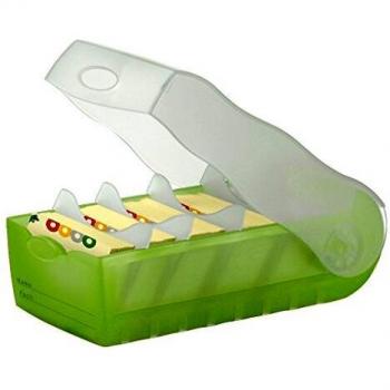 Fichier professionnel CROCO, DIN A7, vert translucide