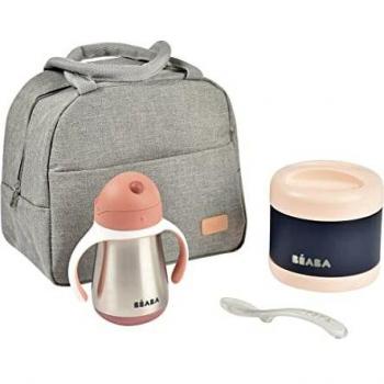 Thermo-portions Inox 500ml BÉABA Old Pink