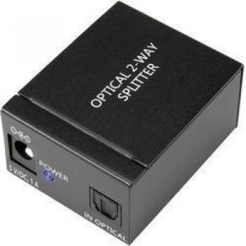 SpeaKa 2 Porte Distributore Toslink Nero