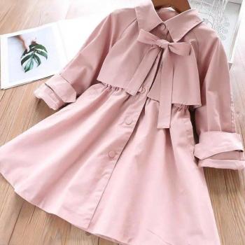 Chaqueta Larga para Niñas en Rosa