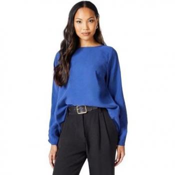 Principles Women's Red Top with Plain Sleeve