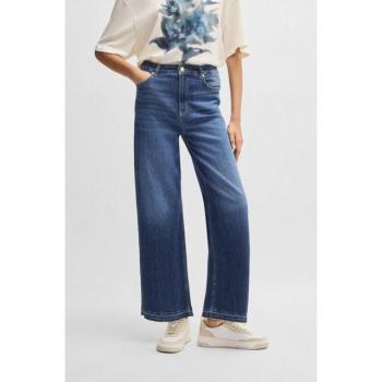 BOSS Orange Wide Leg Jeans mit Gürtelschlaufen Modell MARLENE Dunkelblau Gr. 30