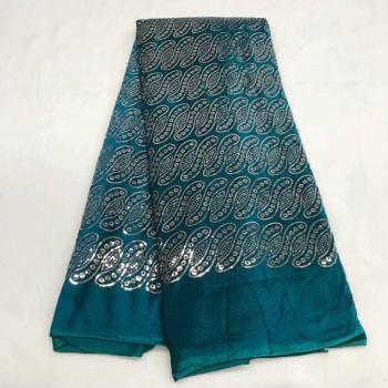 Nigerian Sequin Velvet Lace for Wedding Dresses