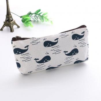 Floral Hedgehog and Polar Bear Makeup Case