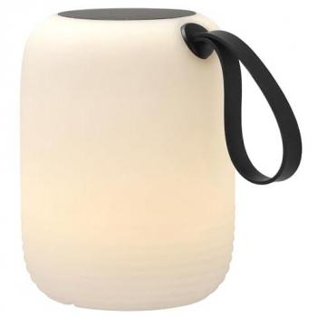 Lampe lounge solaire HAV Ø17,5 cm Blanc‑Noir – Villa Collection