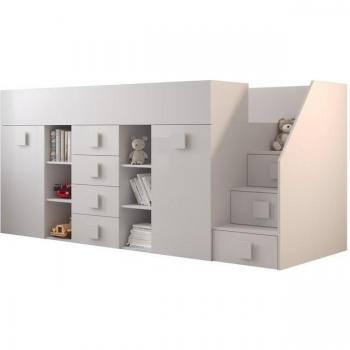 Letto Triplo a Castello di Toledo (ABIKS) – Bianco