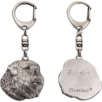 Flanders Cattle Dog Key Ring by Art-Dog