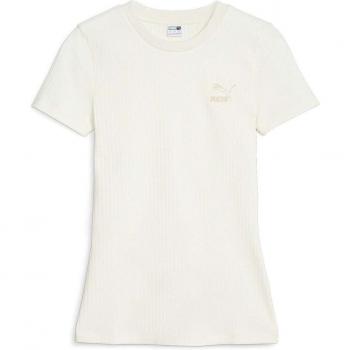 Camiseta Puma Clásica de Manga Corta Blanca