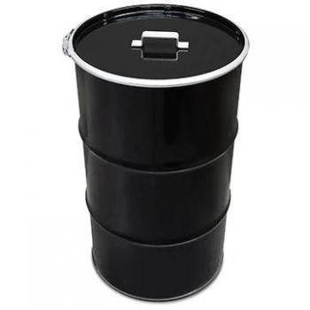 Zwarte Afvalbak 120 Liter met Handvat en Deksel